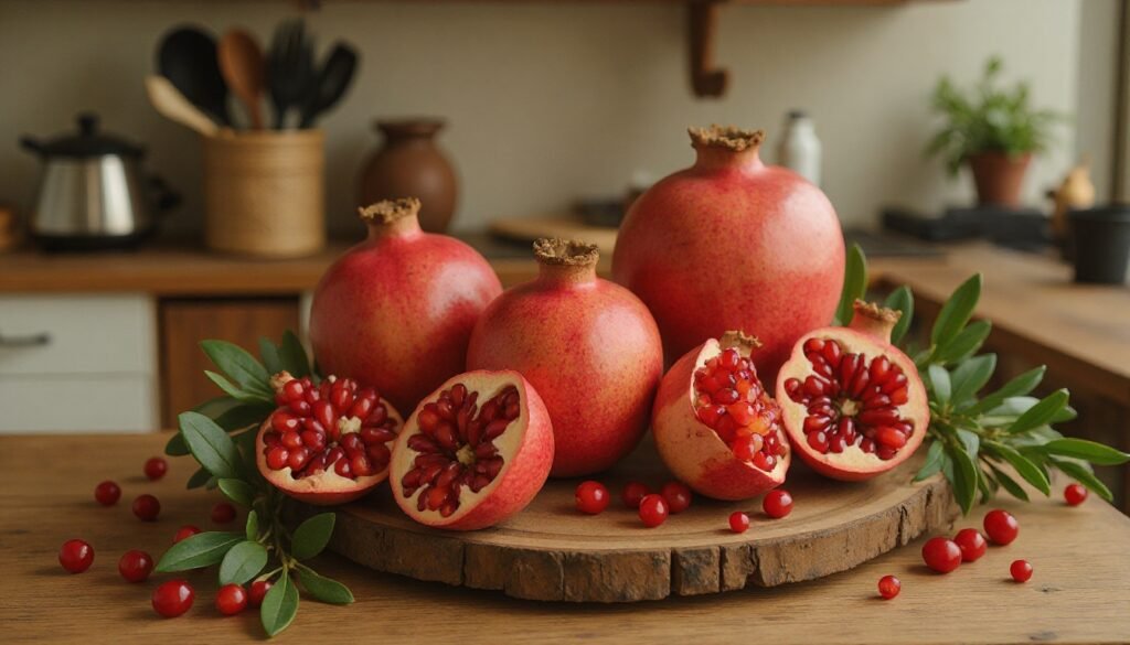 Pomegranates.