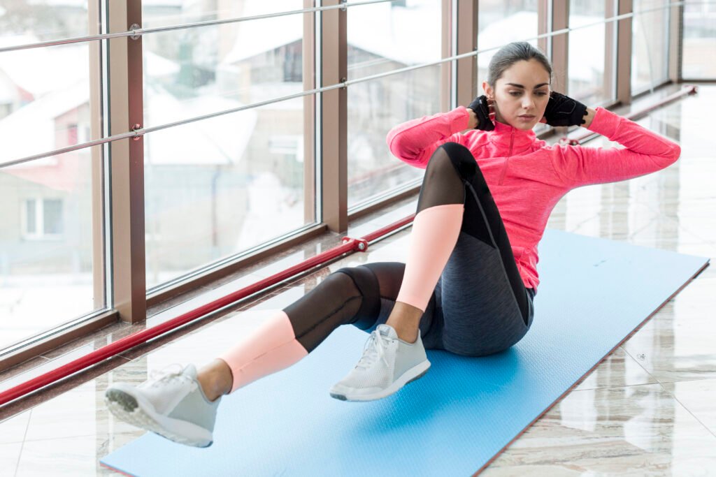 7. Bicycle Crunches